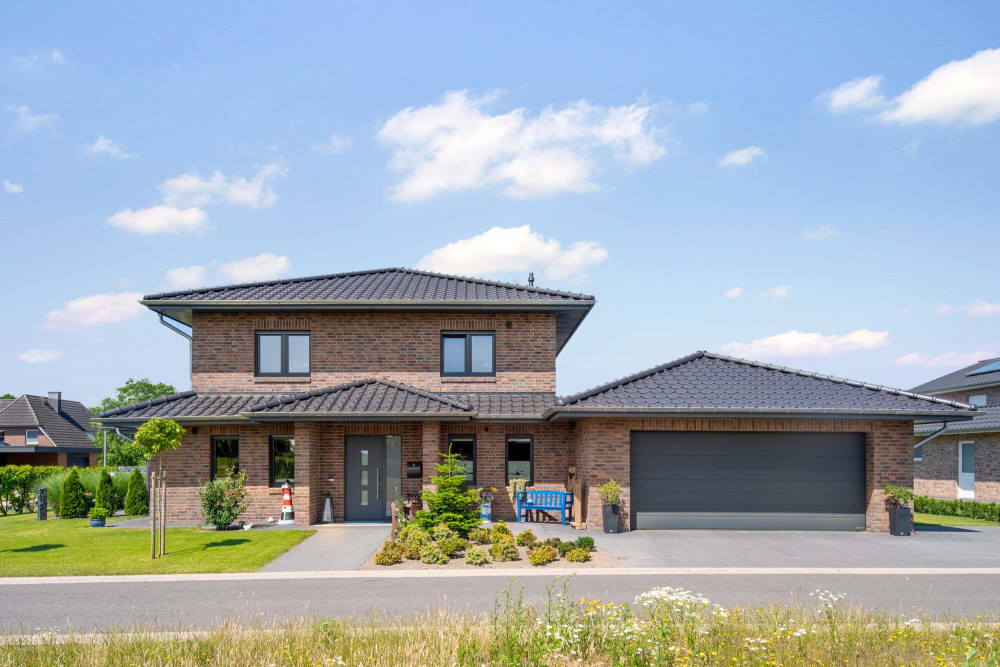 Stadtvilla mit Staffelgeschoss | Klinkerwerke Muhr