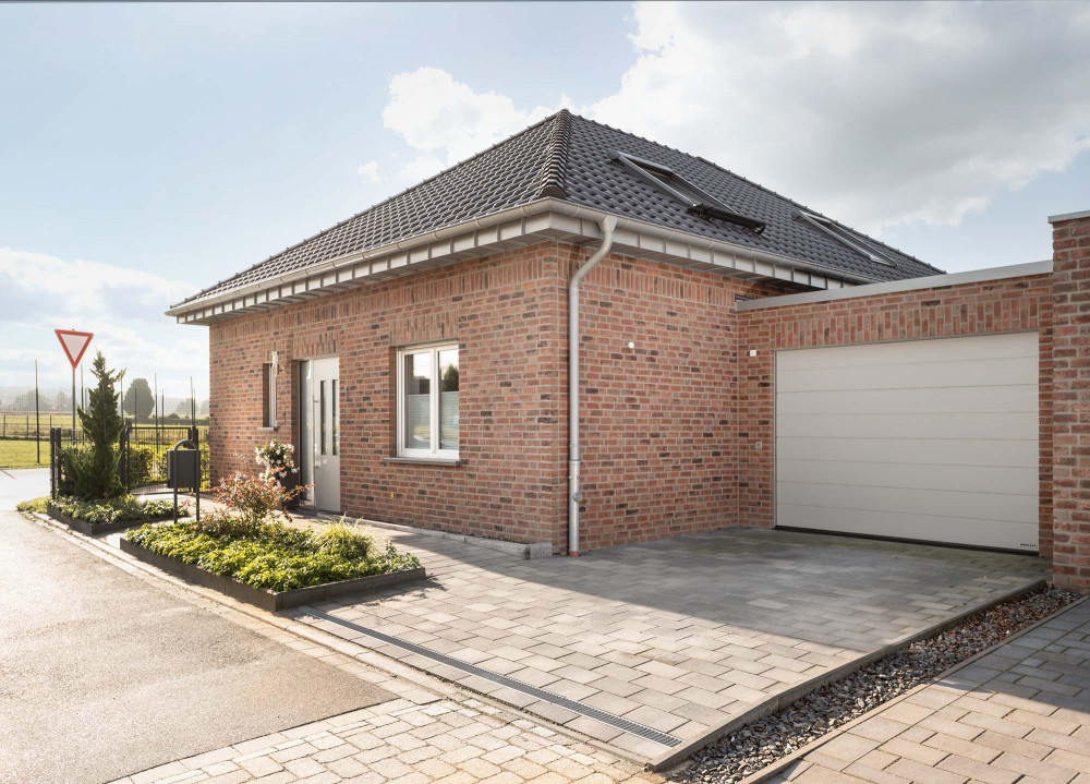 Bungalow mit rot-bunter Verblendfassade | Klinkerwerke Muhr