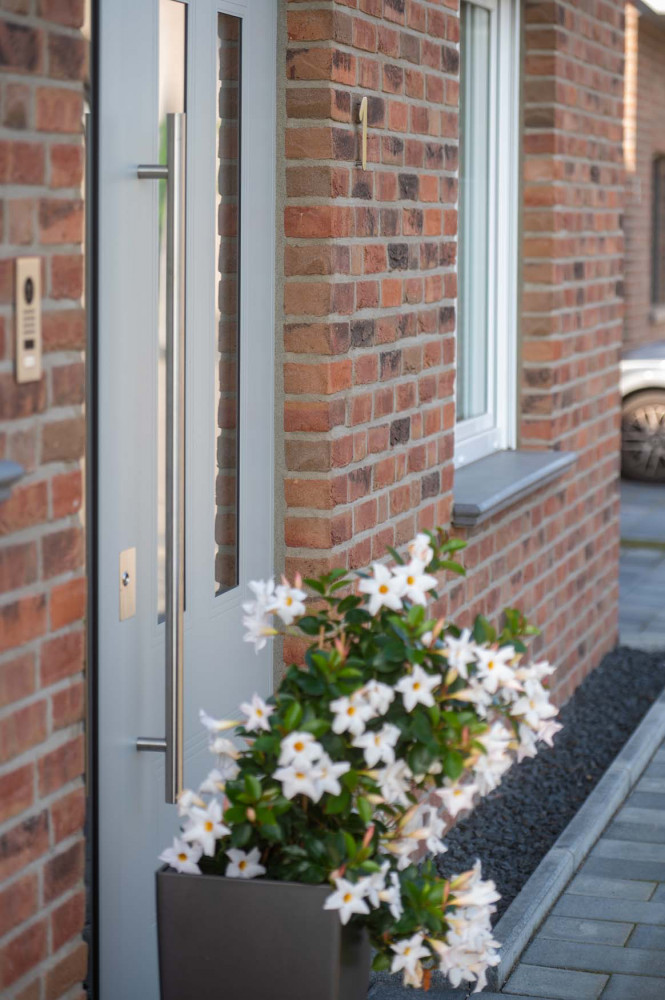 Bungalow mit rot-bunter Verblendfassade | Klinkerwerke Muhr