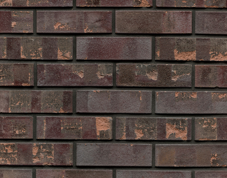 Violettblau Geflammt Kohle | Klinkerwerke Muhr