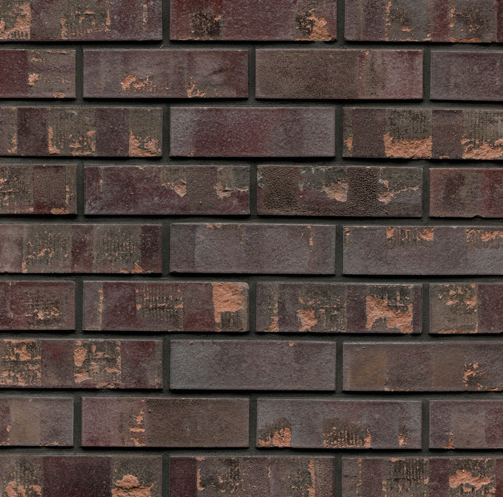 Violettblau Geflammt Kohle | Klinkerwerke Muhr