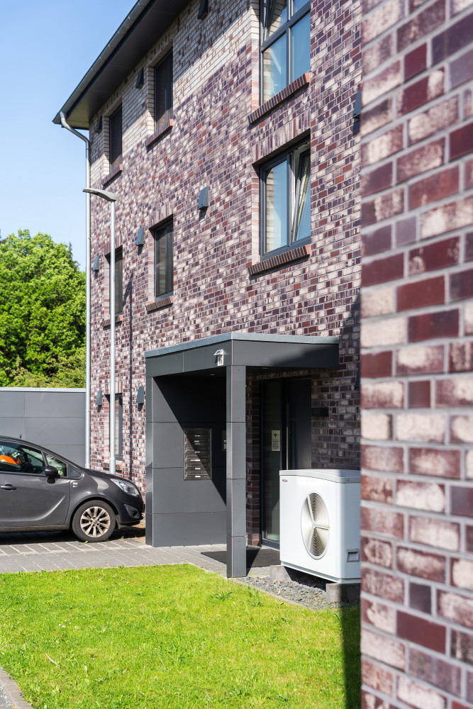 Mehrfamilienhaus mit zweifarbiger Klinkerfassade | Klinkerwerke Muhr