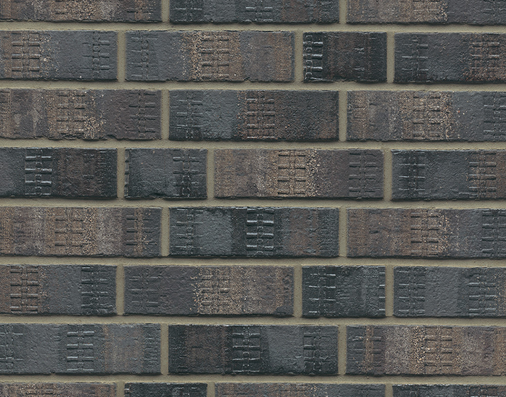 Schwarz Bunt Edelglanz 100% Fuß mit Sand | Klinkerwerke Muhr