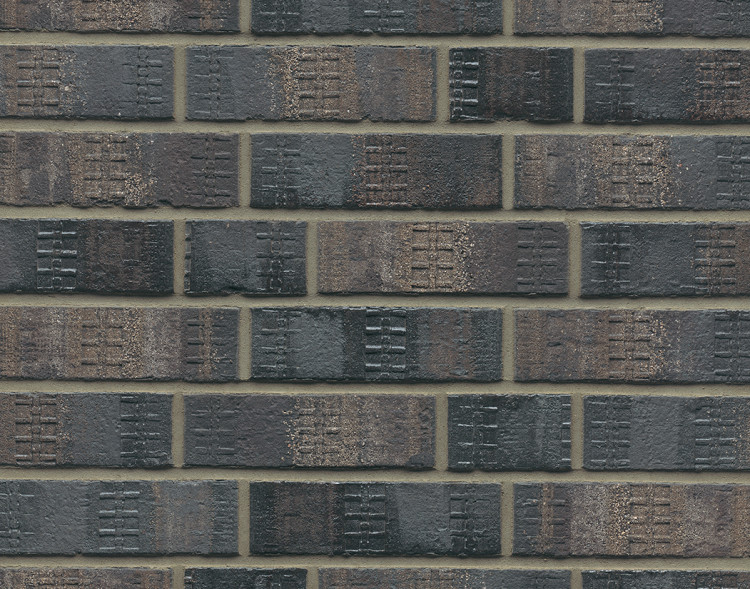 Schwarz Bunt Edelglanz 100% Fuß mit Sand | Klinkerwerke Muhr