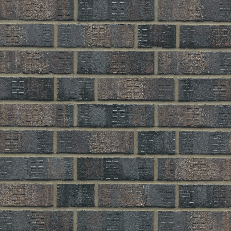 Schwarz Bunt Edelglanz 100% Fuß mit Sand | Klinkerwerke Muhr