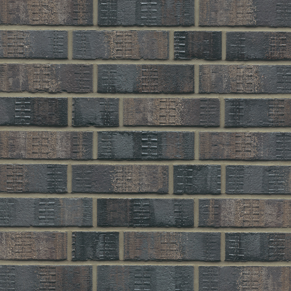 Schwarz Bunt Edelglanz 100% Fuß mit Sand | Klinkerwerke Muhr