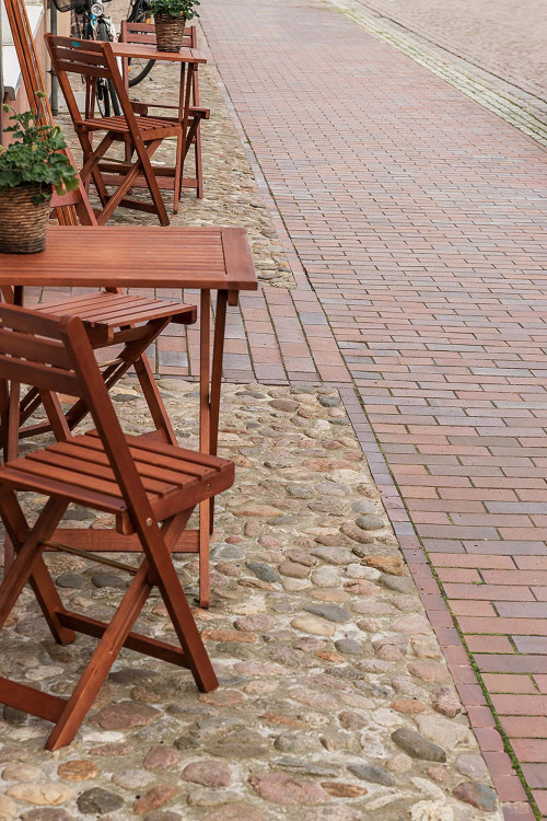 Pflasterklinker in rotbraun-bunt | Klinkerwerke Muhr