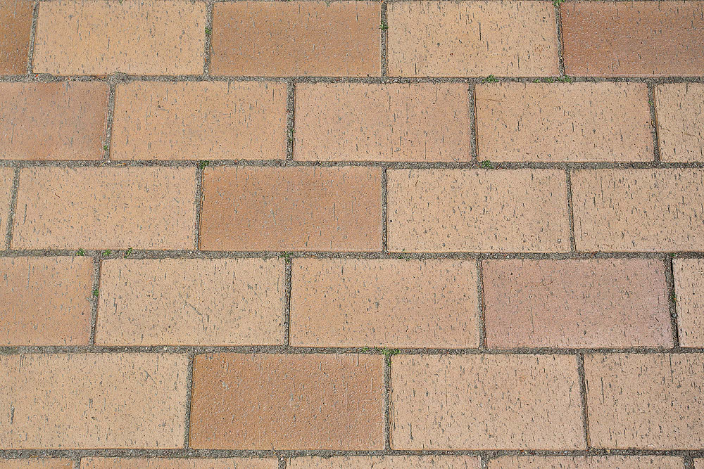 Gelb-bunter Pflaster im Modulformat | Klinkerwerke Muhr